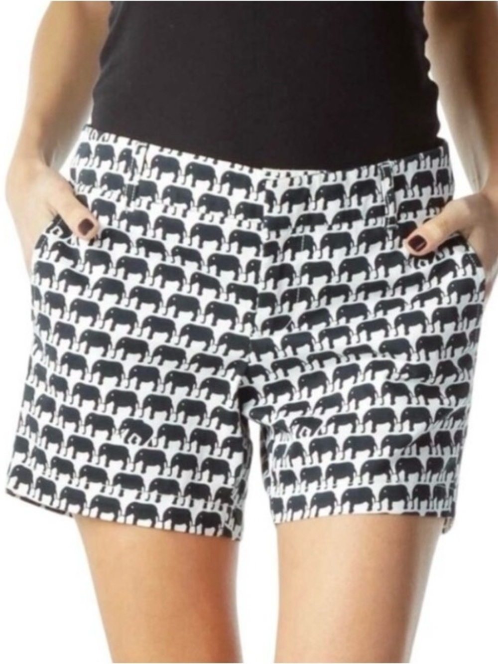 Banana Republic Milly Collection shorts. Size 4. Cute Elephant pattern!